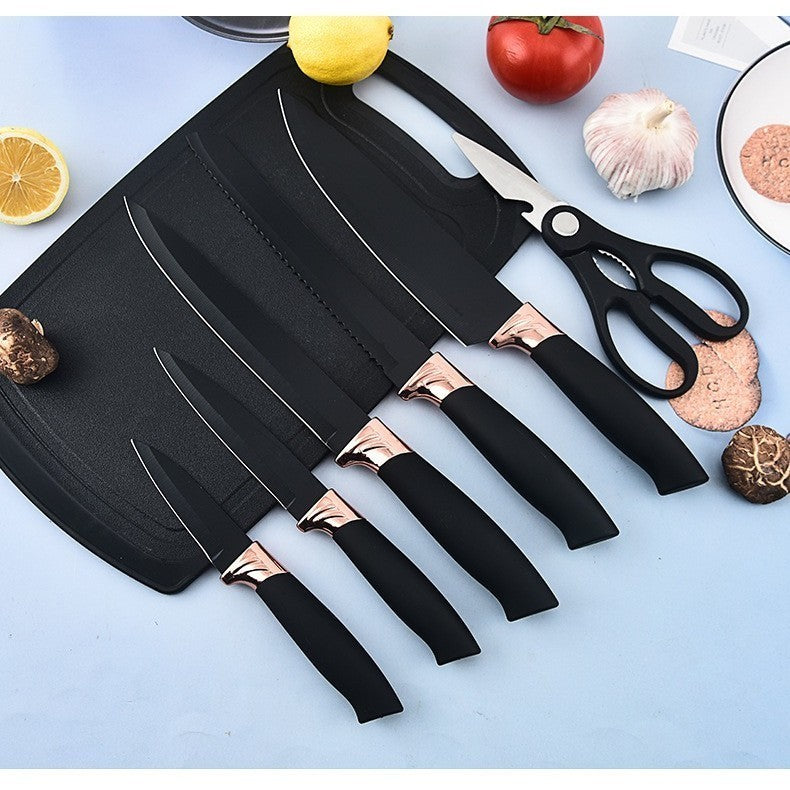 Kit Completo Jogo Utensílios de Cozinha Luxo 19 Peças Com Tábua em Silicone Espátula Faca Tesoura
