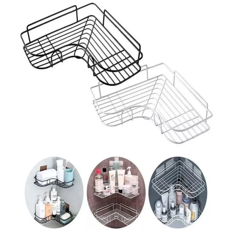 Kit 2 Prateleiras Suporte Com Alto Adesivos Para Parede Banheiro Cozinha lavanderia Shampoo E Sabonete