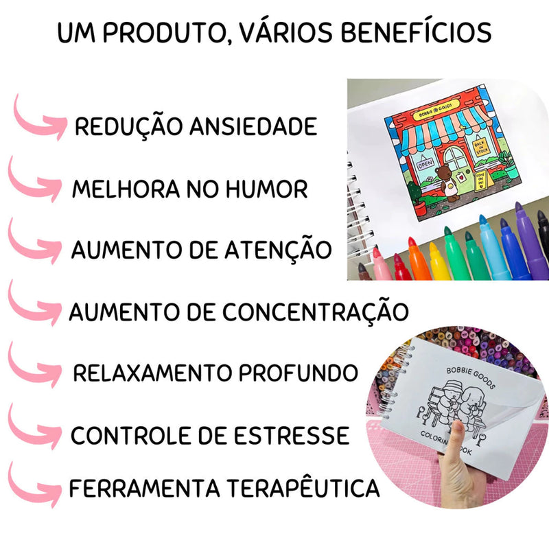 Livro Bobbie Goods + Caneta de Ponta Dupla Original® - [ Promoção Relâmpago ]