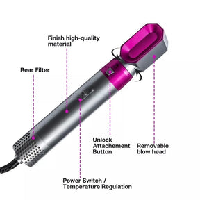 LumaHair Pro® - 5 em 1 - Escova Secoradora Profissional! QUEIMA DE ESTOQUE 🔥