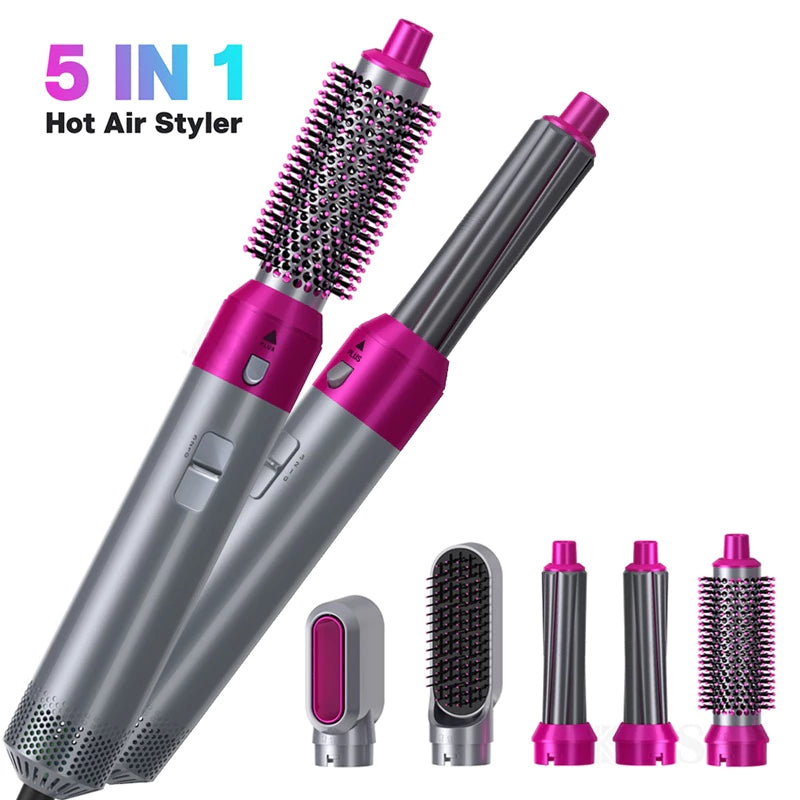 LumaHair Pro® - 5 em 1 - Escova Secoradora Profissional! QUEIMA DE ESTOQUE 🔥
